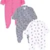 TupTam Baby Mädchen Schlafstrampler Mit Fuß 3er Pack Für Mädchen 1 TupTam Baby Mädchen Schlafstrampler Mit Fuß 3er Pack Für Mädchen -Baby Lieferungen Geschäft 30059020 01