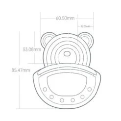 Debuy 2PCS Baby-Silikon-Beißring Bären-Komfortspielzeug -Baby Lieferungen Geschäft 30066892 06