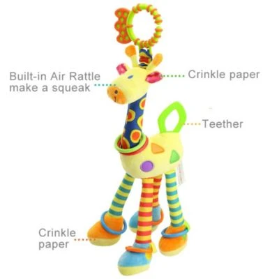 Vetaka Kinderwagenspielzeug Giraffe Babyspielzeug Für Kinder 6 Vetaka Kinderwagenspielzeug Giraffe Babyspielzeug Für Kinder – Bild 4