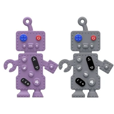 Vetaka Beißspielzeug 2 Stück Silikon Roboter Für Kinder 3 Vetaka Beißspielzeug 2 Stück Silikon Roboter Für Kinder