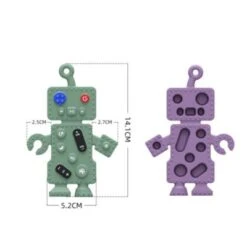 Vetaka Beißspielzeug 2 Stück Silikon Roboter Für Kinder 7 Vetaka Beißspielzeug 2 Stück Silikon Roboter Für Kinder -Baby Lieferungen Geschäft 30194771 03