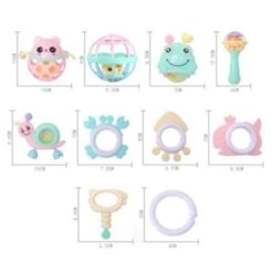 Enbaoxin Baby Kaubare Beißring Rasseln Set Spielzeug Handgriff Ball Verpackt Handrasseln 12 Enbaoxin Baby Kaubare Beißring Rasseln Set Spielzeug Handgriff Ball Verpackt Handrasseln -Baby Lieferungen Geschäft 30244852 05