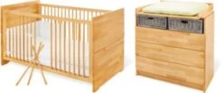 Pinolino Kinderzimmer 2-tlg. NATURA, FSC®-zertifizierte Buche Vollmassiv, Geölt