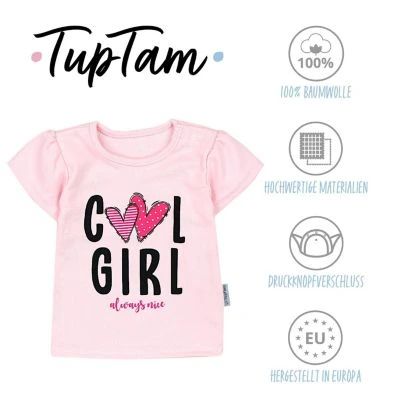 TupTam Baby Mädchen Kurzarm T-Shirt 5er Set Für Mädchen 4 TupTam Baby Mädchen Kurzarm T-Shirt 5er Set Für Mädchen – Bild 2