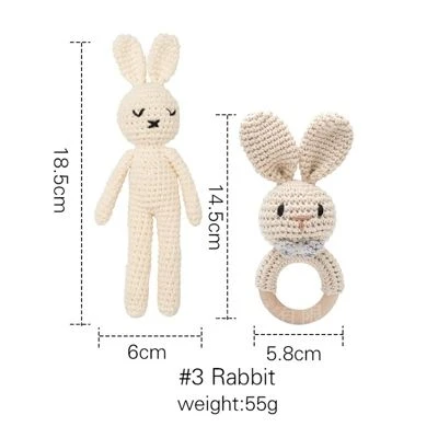 Enbaoxin Tierrasseln Baby Tierpuppen Gestrickt Baby Beruhigungsspielzeug Kaubares Häkelspielzeug 3 Enbaoxin Tierrasseln Baby Tierpuppen Gestrickt Baby Beruhigungsspielzeug Kaubares Häkelspielzeug