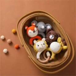 Enbaoxin Tierrasseln Baby Tierpuppen Gestrickt Baby Beruhigungsspielzeug Kaubares Häkelspielzeug 11 Enbaoxin Tierrasseln Baby Tierpuppen Gestrickt Baby Beruhigungsspielzeug Kaubares Häkelspielzeug -Baby Lieferungen Geschäft 30437331 04