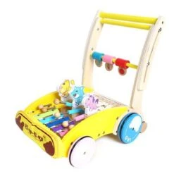 Decome Kinderwagen Aus Holz Lauflernhilfen Kinderspielzeug Auto Hölzerne Multifunktionale Lauflernhilfen Für Säuglinge Und Kleinkinder