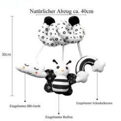 Epik Kinderbett Hängespielzeug Schwarz-weißes Tier Mit Klingel Bettchen Puppe Babyspielzeug 10 Epik Kinderbett Hängespielzeug Schwarz-weißes Tier Mit Klingel Bettchen Puppe Babyspielzeug -Baby Lieferungen Geschäft 30902696 04