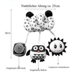 Epik Kinderbett Hängespielzeug Schwarz-weißes Tier Mit Klingel Bettchen Puppe Babyspielzeug 11 Epik Kinderbett Hängespielzeug Schwarz-weißes Tier Mit Klingel Bettchen Puppe Babyspielzeug -Baby Lieferungen Geschäft 30902696 05