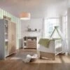 Schardt Komplett Kinderzimmer Eco Plus Groß, 3 Tlg., (Kinderbett, Wickelkommode Und Kleiderschrank 3-trg.), Weiß/Halifax Eiche -Baby Lieferungen Geschäft 4051545 01
