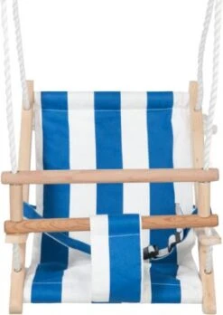 Beluga Stoff-Babyschaukel, Blau/weiß Gestreift -Baby Lieferungen Geschäft 4282986 03