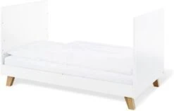 Pinolino Komplett Kinderzimmer PAN, 3-tlg. (Kinderbett, Wickelkommode Und 3-türiger Kleiderschrank), Eiche Teilmassiv, Weiß Lackiert -Baby Lieferungen Geschäft 5378797 04