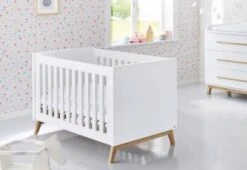 Pinolino Kinderbett RIVA, 70 X 140 Cm, Esche Teilmassiv, Weiß Lackiert -Baby Lieferungen Geschäft 5378805 04