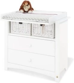 Pinolino Kinderzimmer 2-tlg. FLORENTINA - Kinderbett Und Wickelkommode, Weiß -Baby Lieferungen Geschäft 5378826 06