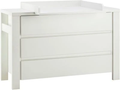 Schardt Komplett Kinderzimmer Milano Weiß, 3-tlg.(Kombi-Kinderbett 70x140, Umbauseiten, Extra Breiter Wickelkommode Mit Wickelaufsatz Und Kleiderschrank 4-trg.), Buche Teilmassiv, Weiß 6 Schardt Komplett Kinderzimmer Milano Weiß, 3-tlg.(Kombi-Kinderbett 70x140, Umbauseiten, Extra Breiter Wickelkommode Mit Wickelaufsatz Und Kleiderschrank 4-trg.), Buche Teilmassiv, Weiß – Bild 4