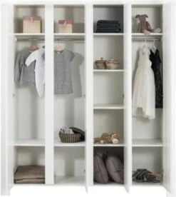 Schardt Komplett Kinderzimmer Milano Weiß, 3-tlg.(Kombi-Kinderbett 70x140, Umbauseiten, Extra Breiter Wickelkommode Mit Wickelaufsatz Und Kleiderschrank 4-trg.), Buche Teilmassiv, Weiß 13 Schardt Komplett Kinderzimmer Milano Weiß, 3-tlg.(Kombi-Kinderbett 70x140, Umbauseiten, Extra Breiter Wickelkommode Mit Wickelaufsatz Und Kleiderschrank 4-trg.), Buche Teilmassiv, Weiß -Baby Lieferungen Geschäft 5597883 06