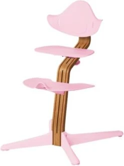 Nomi Hochstuhl, Eiche Mit Eichenkern, Natur Geölt, Premium-Hartholz, Pale Pink