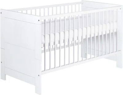 Schardt Komplett Kinderzimmer Nordic White, 3-tlg.(Kombi-Kinderbett 70 X 140 Cm, Umbauseiten, Wickelkommode Mit Wickelaufsatz Und Kleiderschrank 3-trg.), Weiß Lackiert 4 Schardt Komplett Kinderzimmer Nordic White, 3-tlg.(Kombi-Kinderbett 70 X 140 Cm, Umbauseiten, Wickelkommode Mit Wickelaufsatz Und Kleiderschrank 3-trg.), Weiß Lackiert – Bild 2