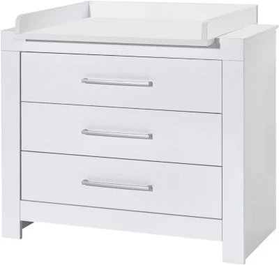 Schardt Komplett Kinderzimmer Nordic White, 3-tlg.(Kombi-Kinderbett 70 X 140 Cm, Umbauseiten, Wickelkommode Mit Wickelaufsatz Und Kleiderschrank 3-trg.), Weiß Lackiert 6 Schardt Komplett Kinderzimmer Nordic White, 3-tlg.(Kombi-Kinderbett 70 X 140 Cm, Umbauseiten, Wickelkommode Mit Wickelaufsatz Und Kleiderschrank 3-trg.), Weiß Lackiert – Bild 4