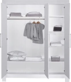 Schardt Komplett Kinderzimmer Nordic White, 3-tlg.(Kombi-Kinderbett 70 X 140 Cm, Umbauseiten, Wickelkommode Mit Wickelaufsatz Und Kleiderschrank 3-trg.), Weiß Lackiert 13 Schardt Komplett Kinderzimmer Nordic White, 3-tlg.(Kombi-Kinderbett 70 X 140 Cm, Umbauseiten, Wickelkommode Mit Wickelaufsatz Und Kleiderschrank 3-trg.), Weiß Lackiert -Baby Lieferungen Geschäft 7920430 06