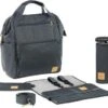 LÄSSIG Lässig Wickelrucksack Goldie Glam Anthracite, Inkl. Zubehör & Wickelunterlage