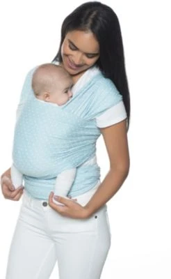 ERGObaby Tragetuch Aura, Baby Blue 5 ERGObaby Tragetuch Aura, Baby Blue – Bild 3